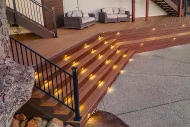 lighted stair trex